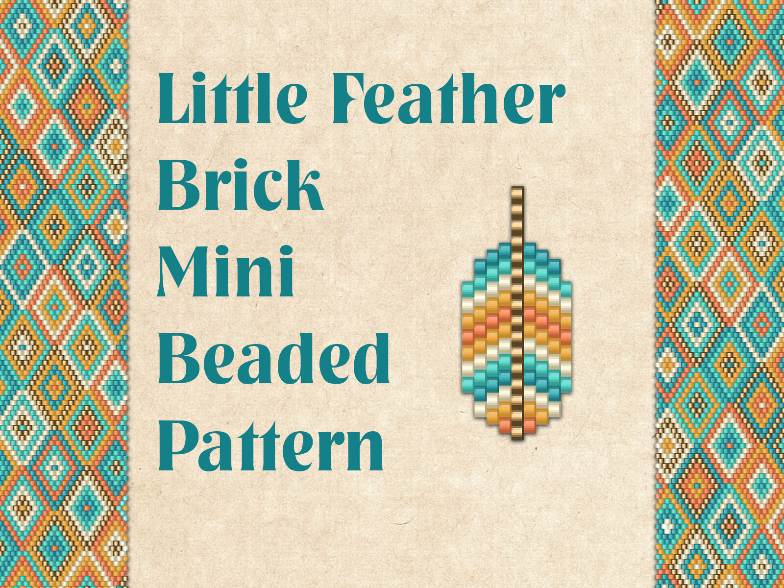 Beaded Little Feather