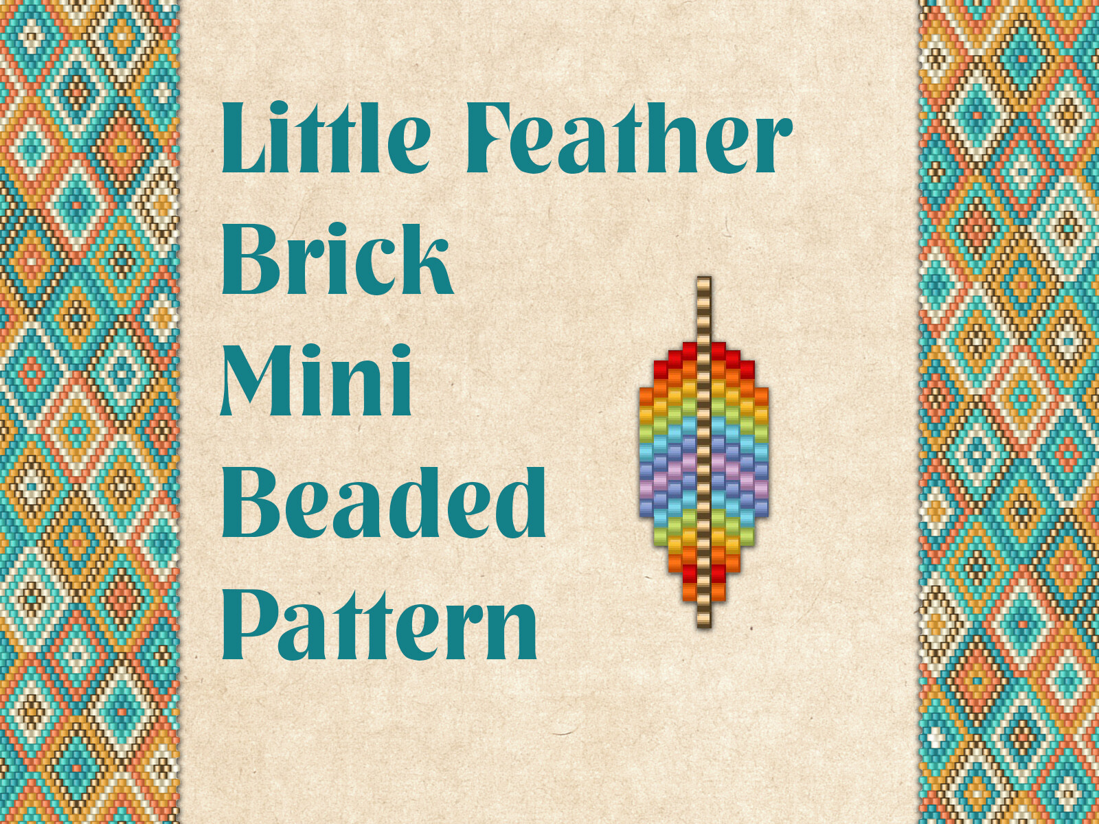 Beaded Little Feather