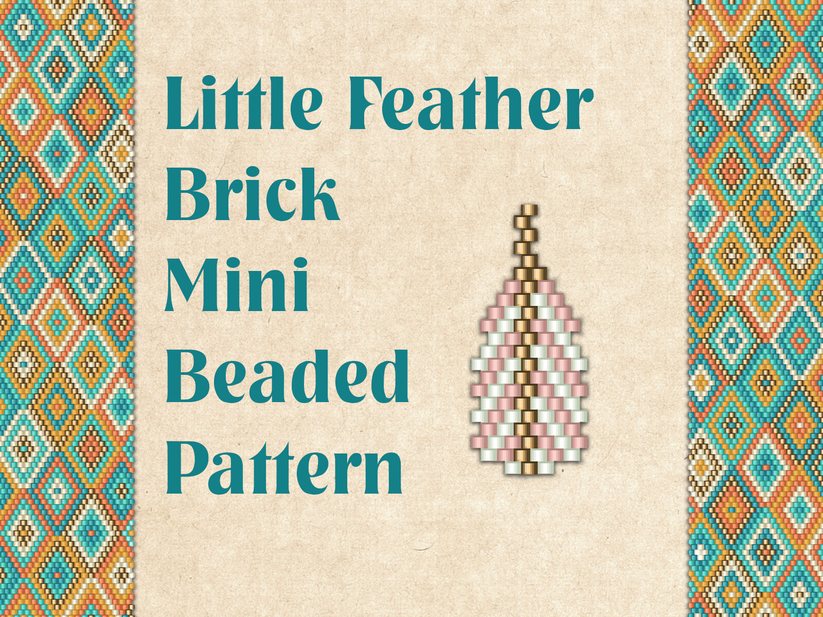 Beaded Little Feather