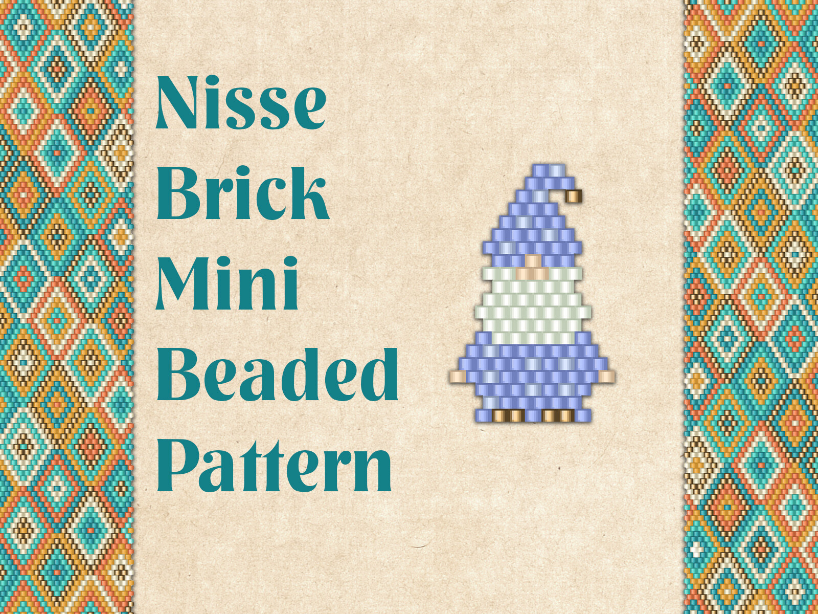 Beaded Nisse Gnome Dwarf