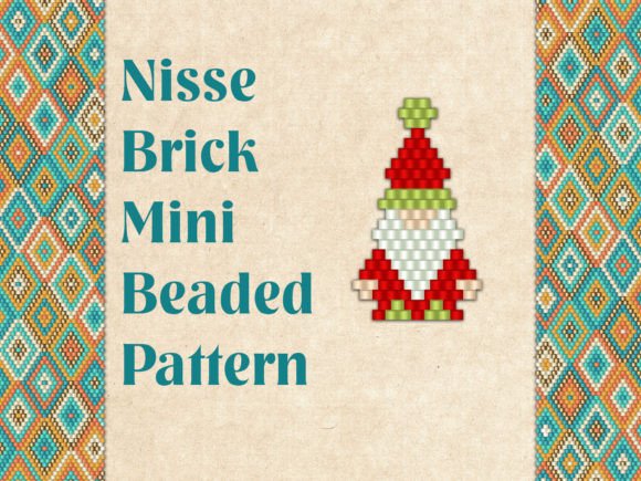 Beaded Nisse Gnome Dwarf