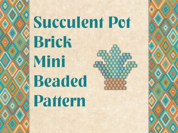 Beaded Succulent Pot