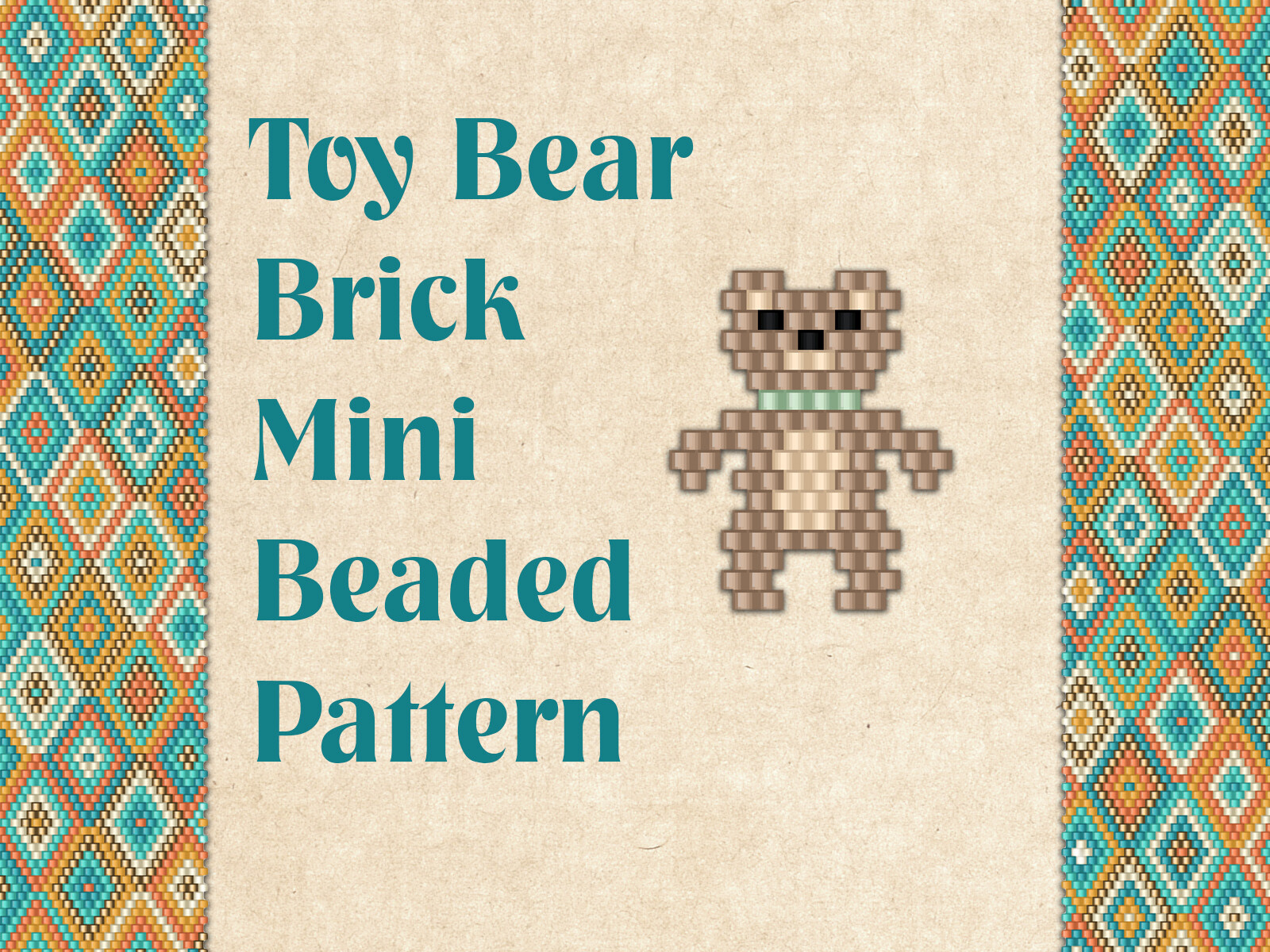 Beaded Toy Bear