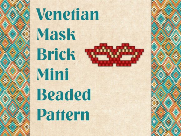 Beaded Venetian Mask