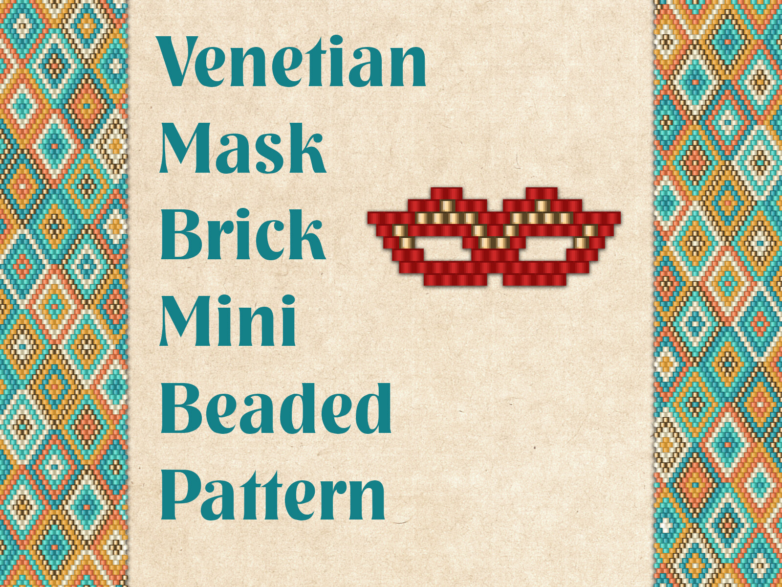Beaded Venetian Mask