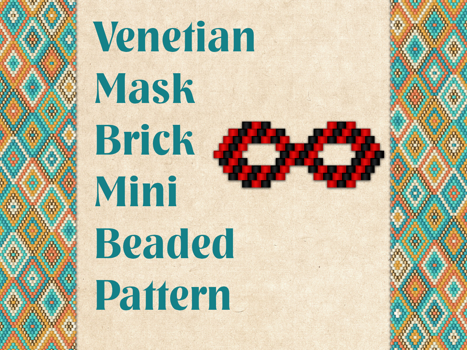 Beaded Venetian Mask