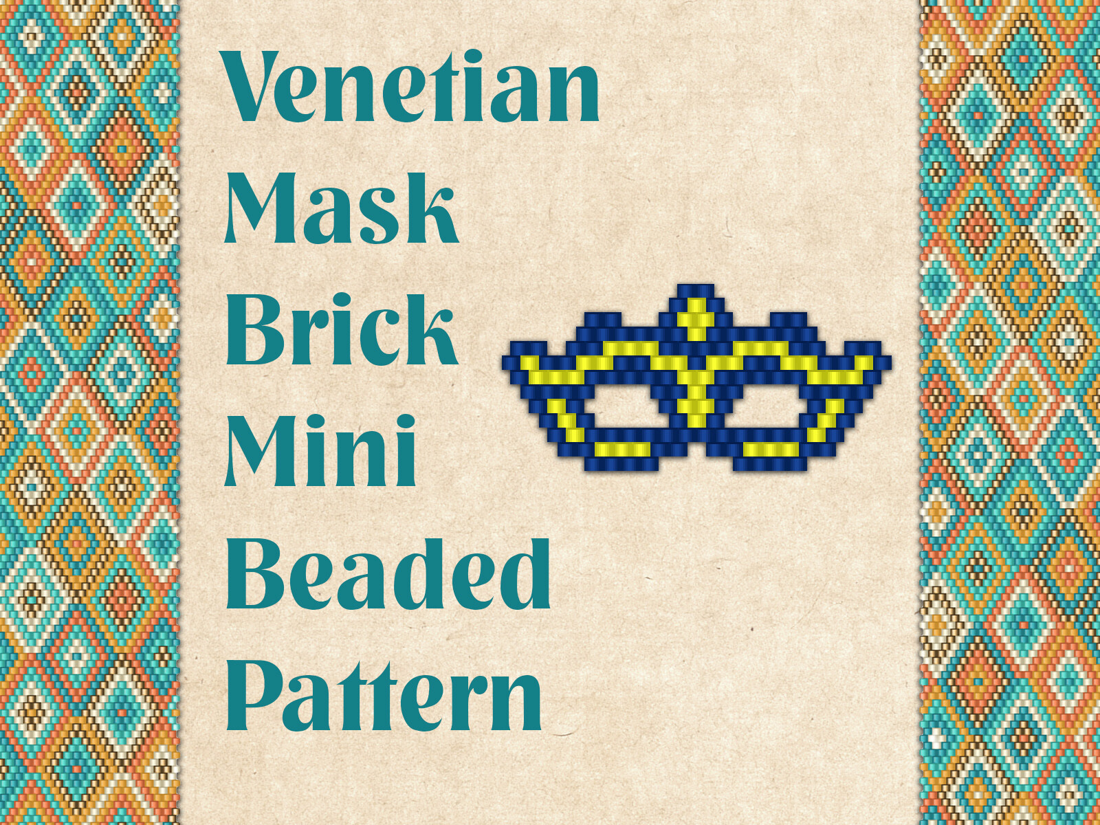 Beaded Venetian Mask