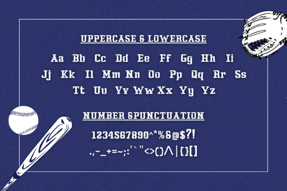 Besbol Font - Preview 1