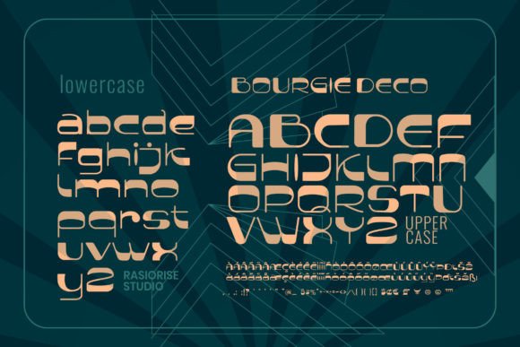 Bourgie Deco Font - Preview 1