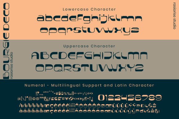 Bourgie Deco Font - Preview 6