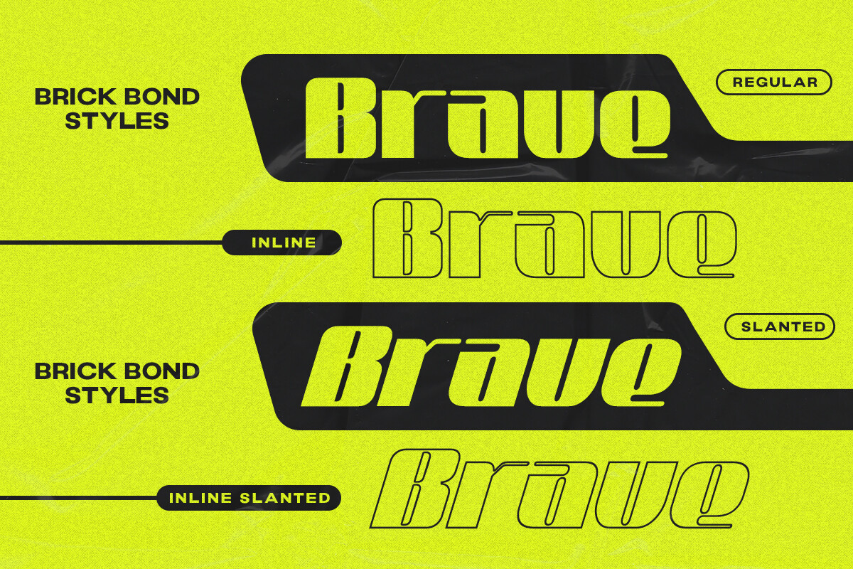 Brick Bond Font - photo 3