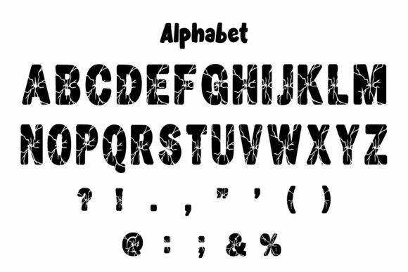 Cracked Font - Preview 3