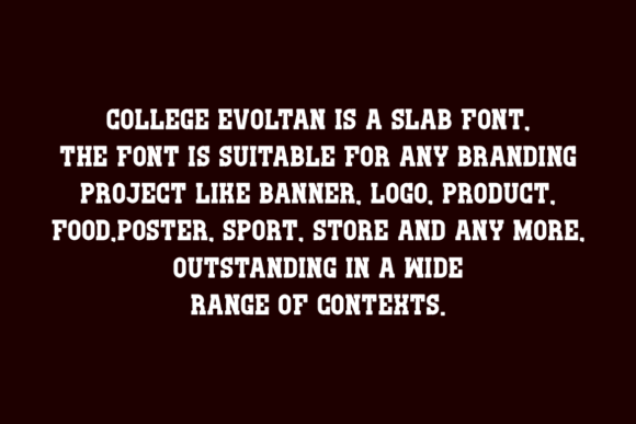 College Evoltan Font - Preview 4