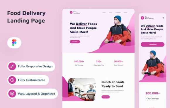 Food Delivery Landing Page
