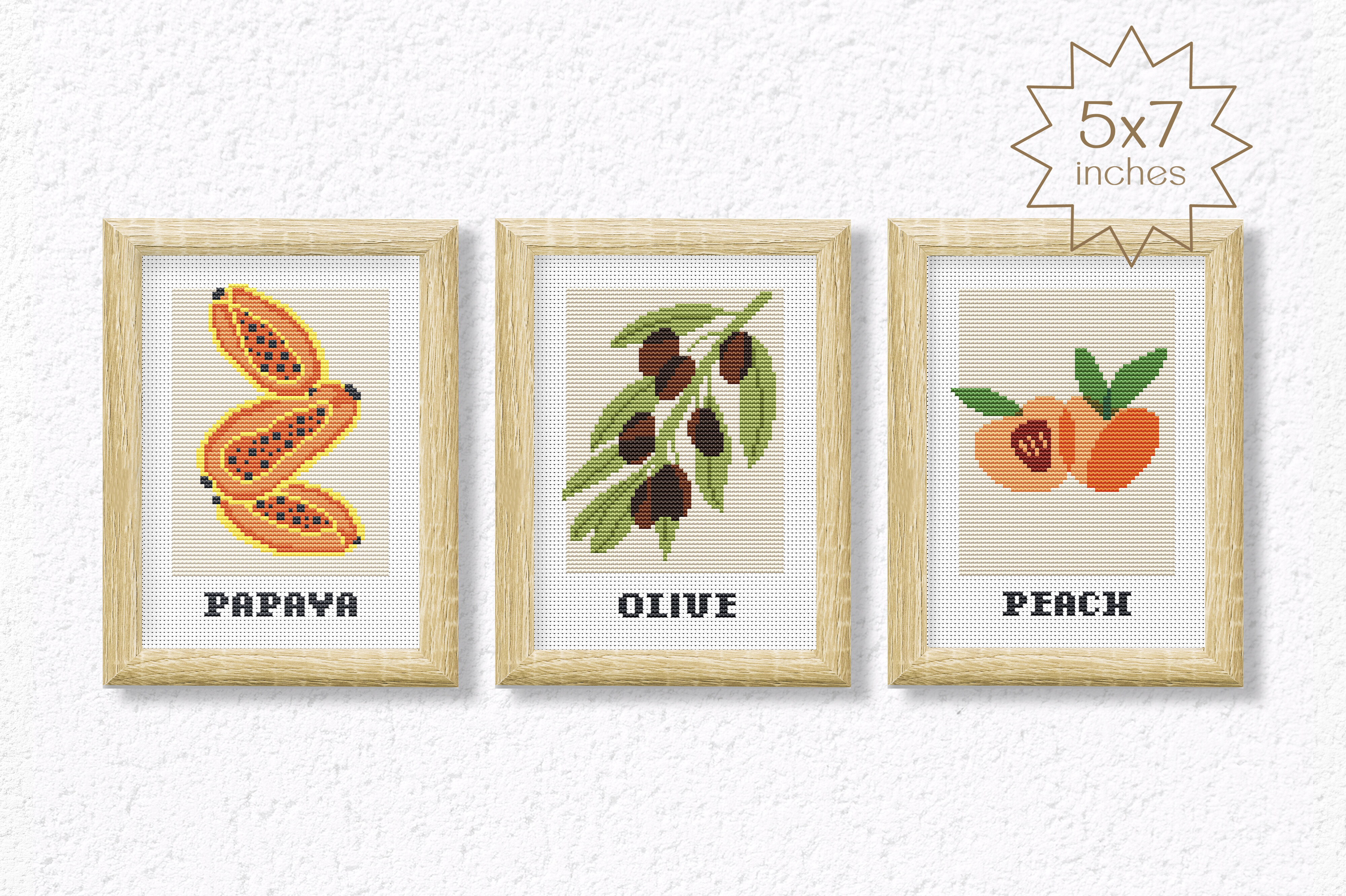 Fruits Summer Cross Stitch Patterns PDF