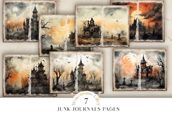 Halloween Junk Journal Pages
