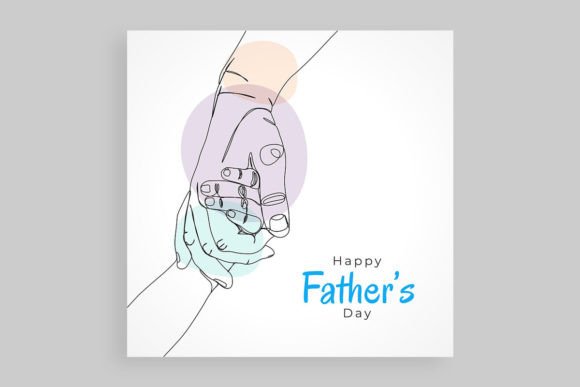 Happy Father's Day with Dad and Child