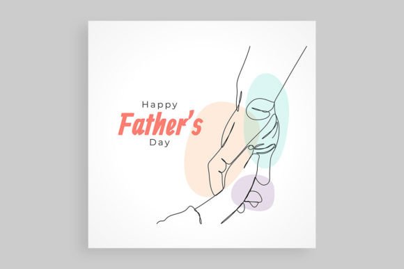 Happy Father's Day with Dad and Child