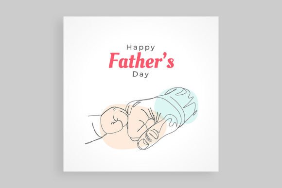 Happy Father's Day with Dad and Child