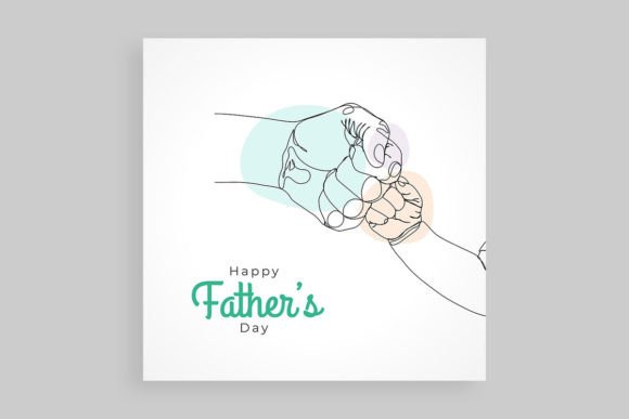 Happy Father's Day with Dad and Child