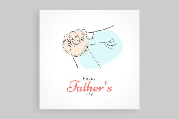 Happy Father's Day with Dad and Child