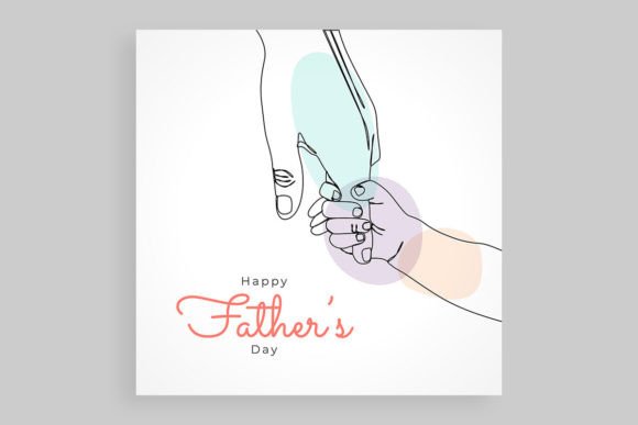 Happy Father's Day with Dad and Child