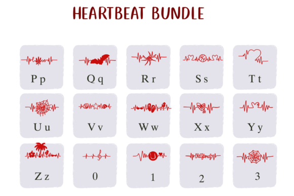Heartbeat Bundle Font - Preview 2
