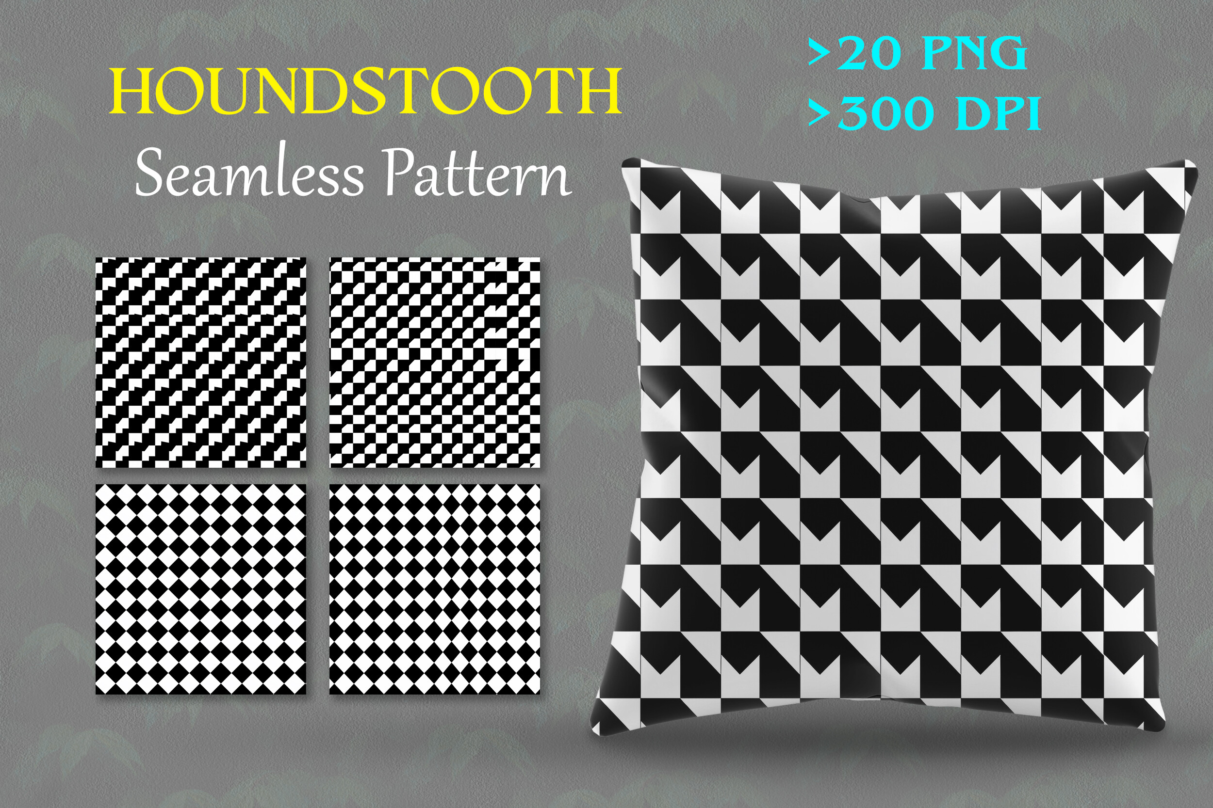 Houndstooth Seamless Pattern Graphic by BW vector · Creative Fabrica