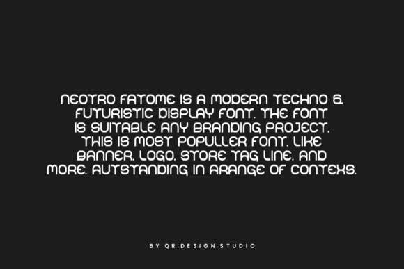 Neotro Fatome Font font preview - 2