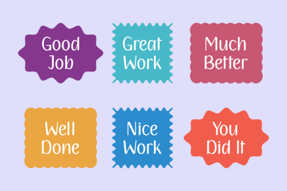 Profile Stickers Font PNG with transparent background - Preview 2