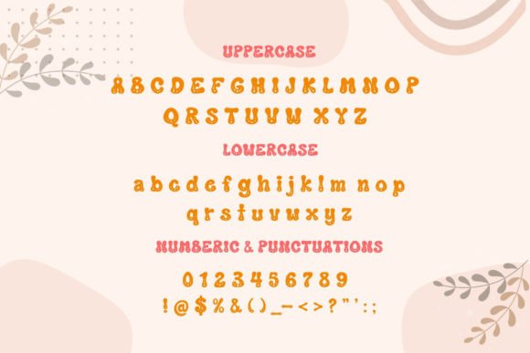 Retro Rainbow Font PNG with transparent background - Preview 6