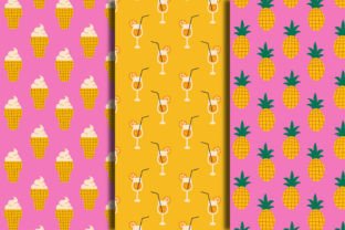 Retro Summer Seamless Patterns & Papers Graphic by Rin Green · Creative ...