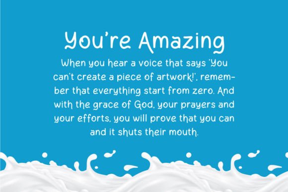 Reymilk Font font preview - 1
