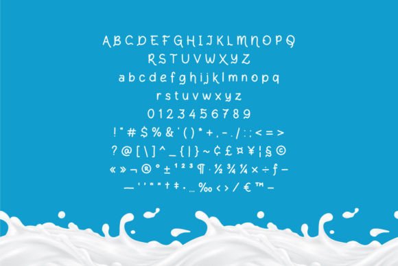 Reymilk Font font preview - 3