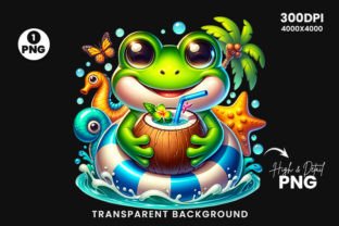 Summer Frog Sublimation Clipart PNG Graphic by Arslan DigitalCraft ...
