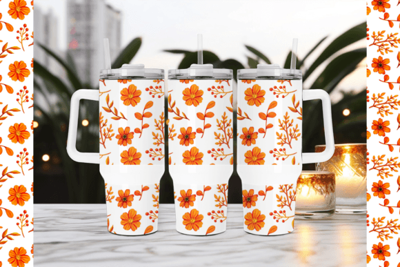 40 Oz Tumbler with Handle Canva Mockup