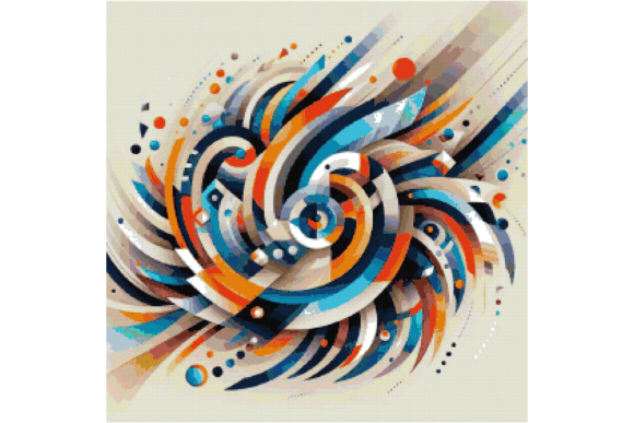 Abstract Geometric Cross Stitch Patterns
