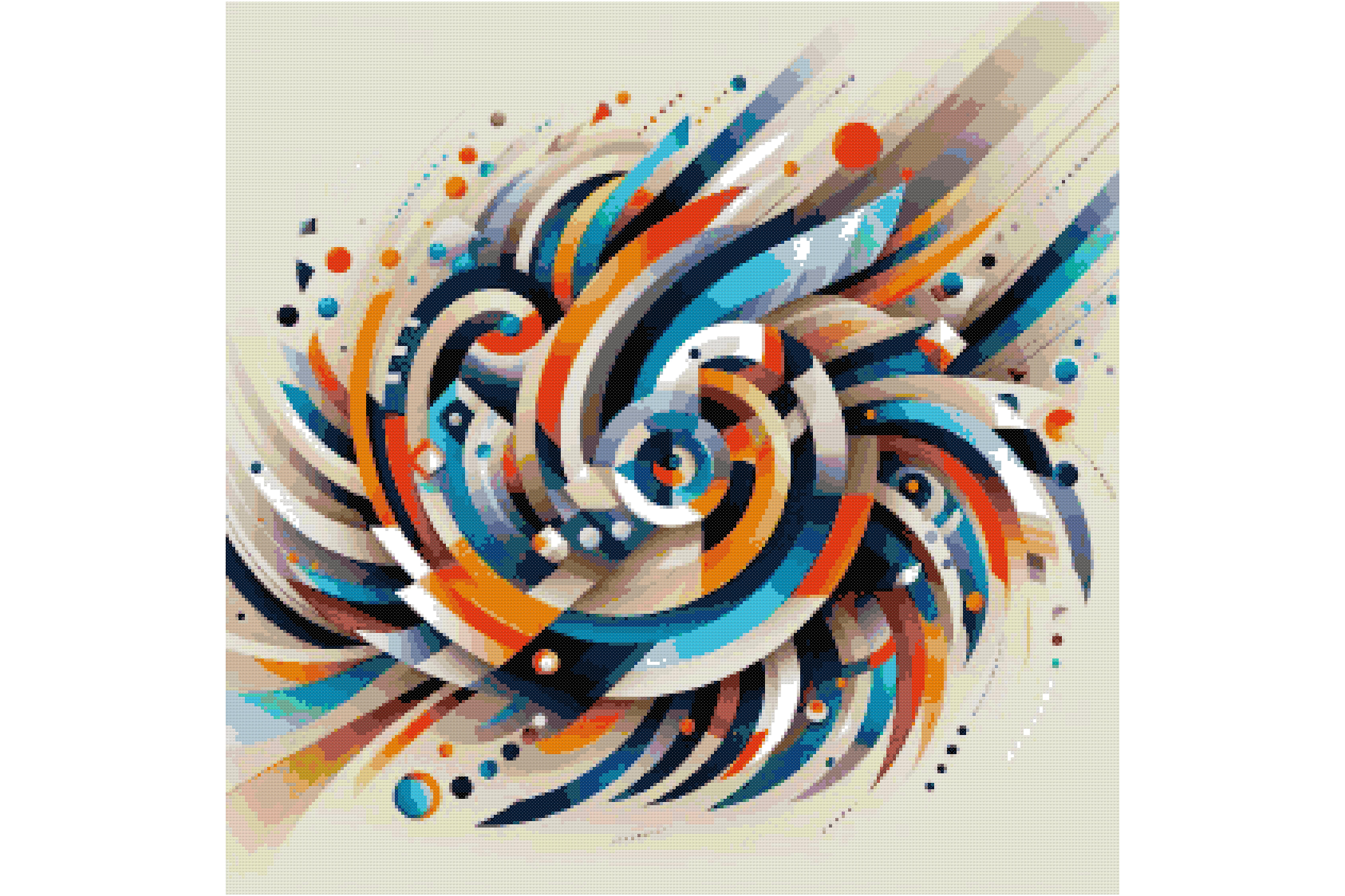 Abstract Geometric Cross Stitch Patterns