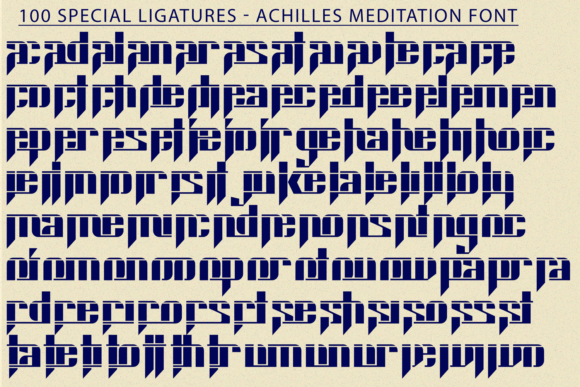 Achilles Meditation Font - Preview 6
