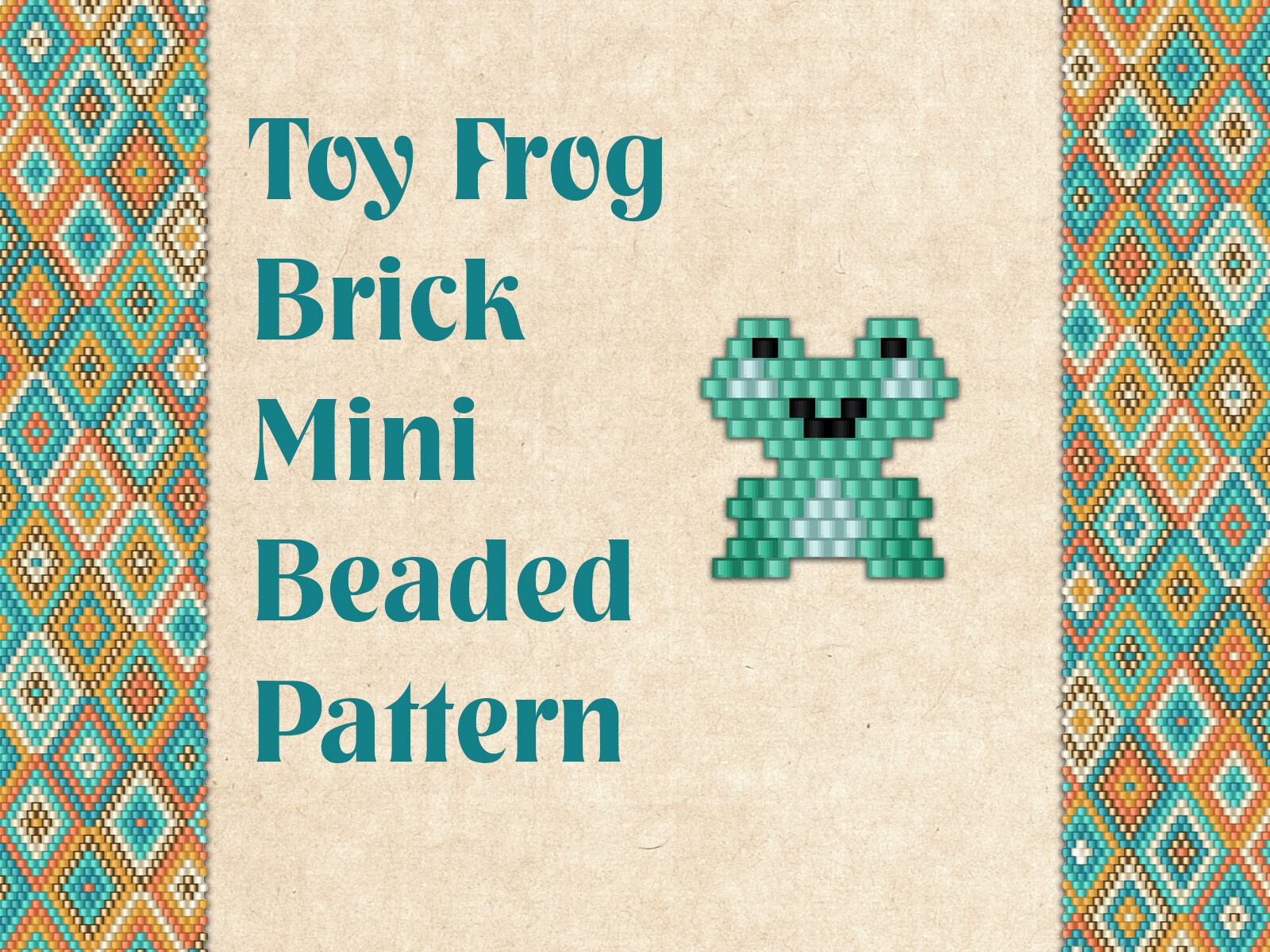 Beaded Toy Frog