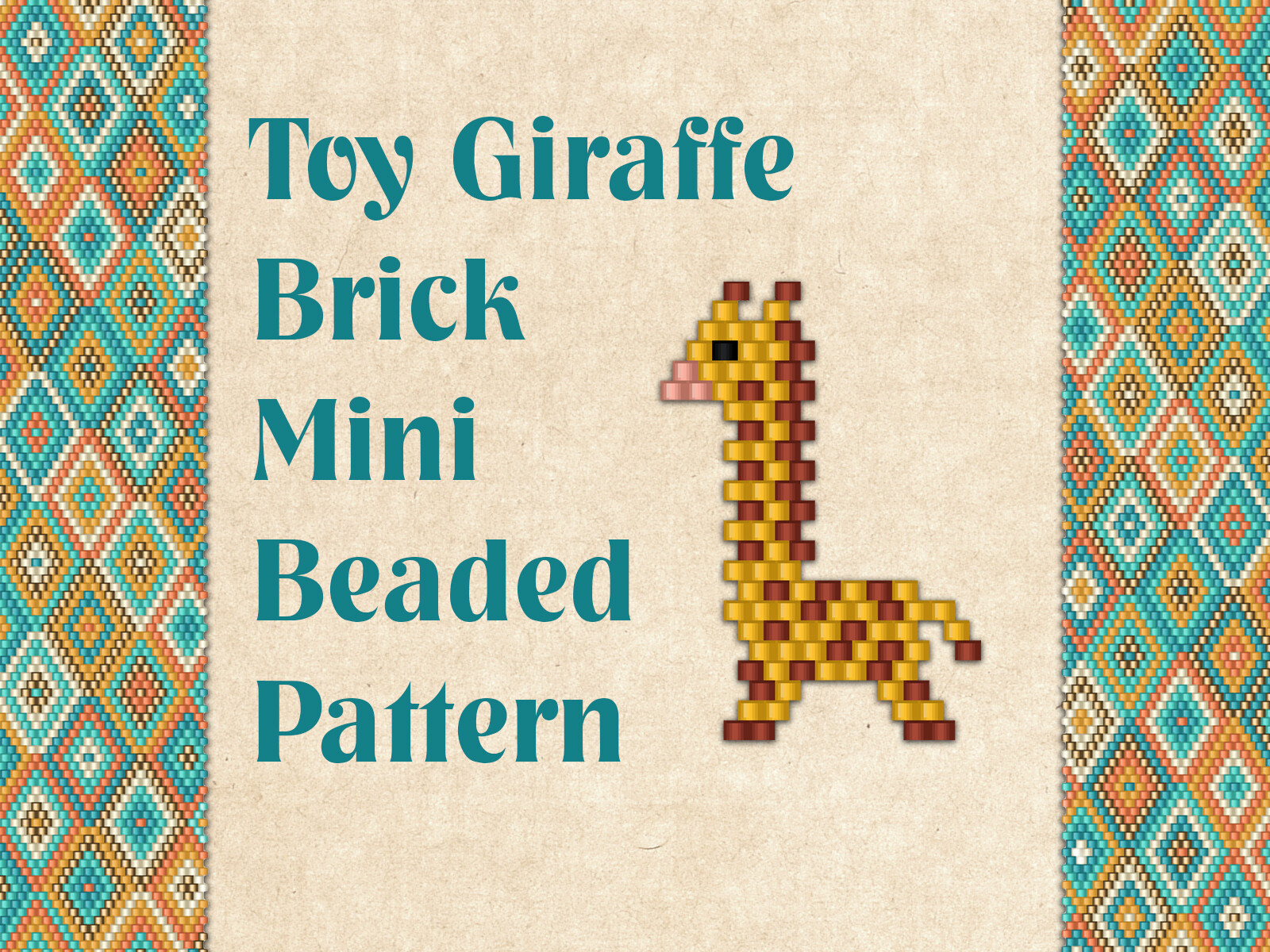 Beaded Toy Giraffe