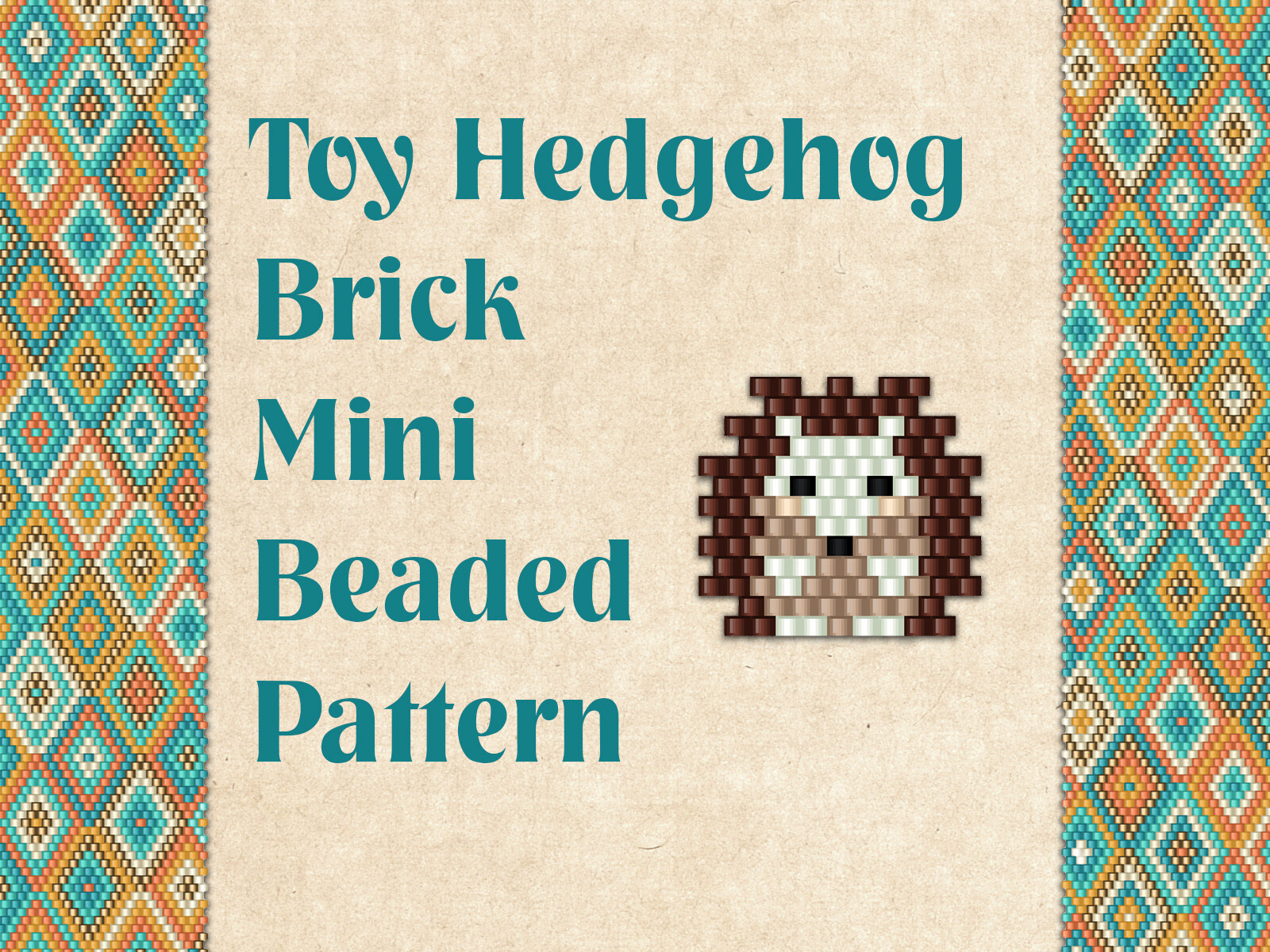 Beaded Toy Hedgehog