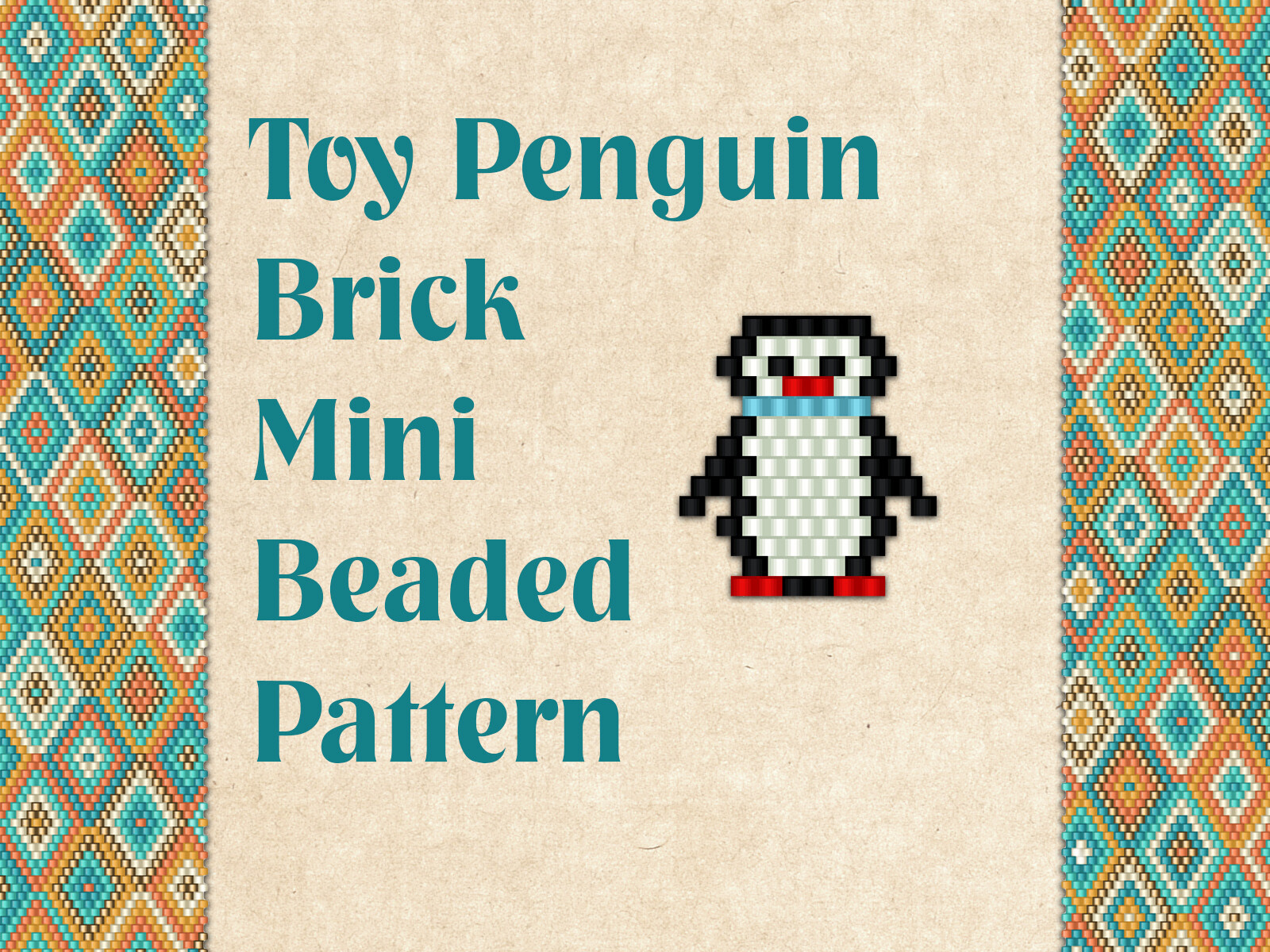 Beaded Toy Penguin
