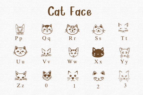 Cat Face Font - Preview 2