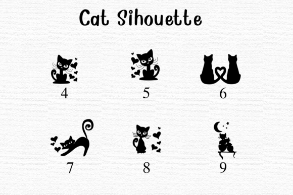 Cat Silhouette Font - Preview 3