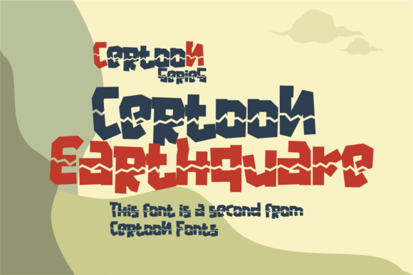 Certoon Earthquake Font - Preview 1