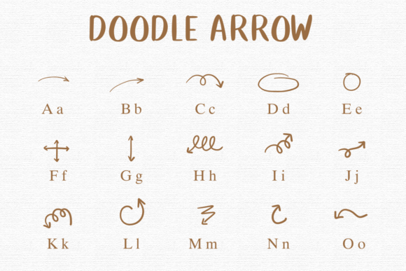 Doodle Arrow Font - Preview 1