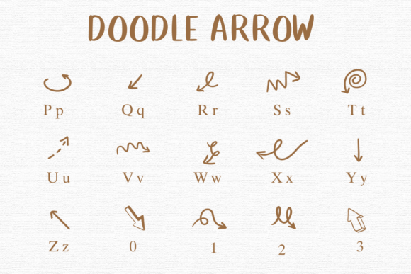 Doodle Arrow Font - Preview 2