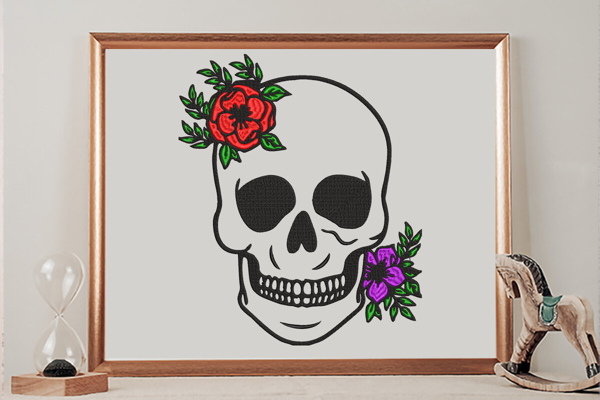 Floral Skull · Creative Fabrica