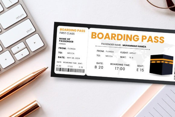 Hajj Travel Surprise Trip Ticket Canva